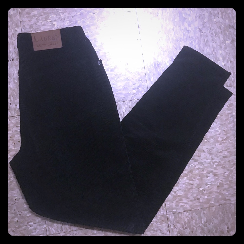 Ralph Lauren Green Label Black Corduroys Sz 4P